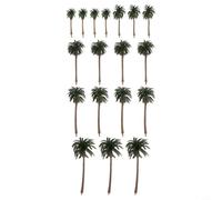 18pz per mini Palme in Plastica per Decorazione Torte 18pz per | Plastica , aspetto realistico, ideale per torte compleanno, feste a , decorazioni domestiche