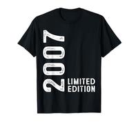 18th Birthday Men Boy Girl 18 Years Old Vintage 2007 Maglietta