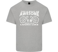 18th Compleanno 18 Anno Vecchio This Is What Uomo Cotone T-Shirt