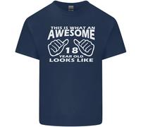 18th Compleanno 18 Anno Vecchio This Is What Uomo Cotone T-Shirt