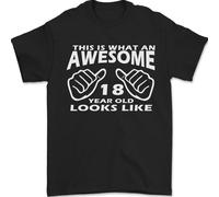 18th Compleanno 18 Età This Is What T-Shirt 100% Cotone