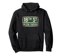 18th Street Pilsen Chicago Quartiere Orgoglio Illinois Felpa con Cappuccio