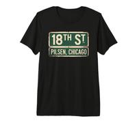 18th Street Pilsen Chicago Quartiere Orgoglio Illinois Maglietta Premium