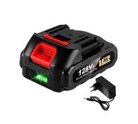18V 128VF Large Capacity Rechargeable Lithium Ion Battery for Cordless Electric Power Tool Battery EU Plug