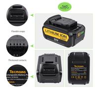 18V/20V 6000mAh Al litio Batteria per Dewalt DCB184 DCB182 DCB180 DCB203 DCB205