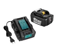 18V 5.0Ah Batteria per Makita Batteria 18V e Caricabatterie BL1850B BL1840B