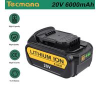 18V 6000mAh Batteria per Dewalt DCB180 DCB181 DCB182 DCB184 DCB201 DCB200 DCB203