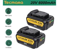 18V 6000mAh Batteria per Dewalt DCB180 DCB181 DCB182 DCB184 DCB201 DCB200 DCB203