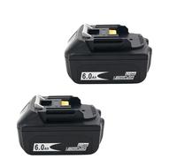 18V 6000mAh Batteria Ricaricabile Agli Ioni Di Litio Compatibile Con Makita BL1840 BL1850 BL1860 BL1830 BL1860B Accessori Per Elettroutensili(2PC)