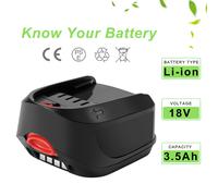 18V 6Ah/3.5Ah Batteria per Bosch PBA PSR PST PSB 18 LI-2 PML ALB 18 Li Uneo Maxx