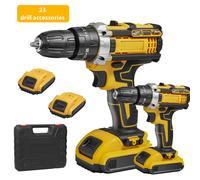 18V Cordless Impact Drill High-power Rechargeable Electric Drill Lithium Battery
