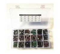18value 160pcs 6.3V 10V 16V 25V 330uF 470uF 1000uF 1500uF 1800uF 2200F 3300uF capacitor kit Aluminum Electrolytic Capacitors RUAJOGYNVM