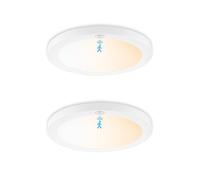 18W Plafoniera con Sensore di Movimento,3000K-6000K Lampada con Sensore di Movimento,1800LM Plafoniera LED Soffitto con Funzione di Memoria,Ø23CM Plafoniera Soffitto per Balcone Corridoio Scale