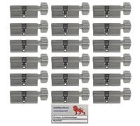 18X Cilindri Knauf 60Mm 30/30Mm +90 Chiave Insieme Con Carta Chiave