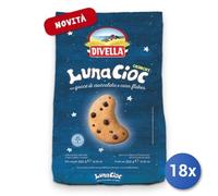 18x Multipack Divella Biscotti Ottimini Lunacioc Grunchy Gr350