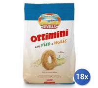 18x Multipack Divella Biscotti Ottimini Riso E Mais Gr400