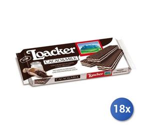 18x Multipack Loacker Wafer Gr 175 Cacao & Milk 13590