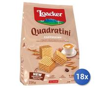 18x Multipack Loacker Wafer quadratini al cappuccino gr. 250