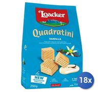 18x Multipack Loacker Wafer quadratini alla Vaniglia gr. 250