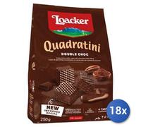 18x Multipack Loacker Wafer quadratini Double gr. 250