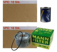 18X Original MANN Filtro Olio ZR 700 X + SCT Flush Motore