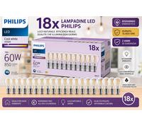 ⚡️ 18x Philips LED Lampadina Luce Bianca Fredda 60W E27 230 Volt 4000K ⚡️EXPRESS