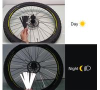 18x Strisce raggi Bici adesive cerchi bici MTB rifrangenti riflettenti B0140