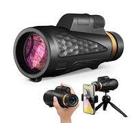 18X62 Telescopio Monoculare con Supporto Smartphone Treppiede per Adulti, HD Compatto Ad Alta Potenza Impermeabile Leggero Portatile Monoculare con Trasparente per La Caccia Escursionismo Viaggio