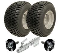 18x8.50-8 Kit rimorchio ATV Wanda P332 Ruote Mozzo e assi mozzi Gancio girevole 750kg