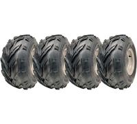 18x9.50-8 Atv Quad Pneumatici,Cerchi P361 Dirt Trail Strada Legale 4x100mm Pcd (