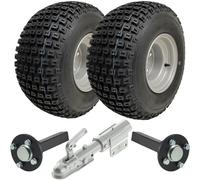 18x9.50-8 Atv Quad Rimorchio Kit Nodoso Ruote Assi Mozzo & Albero Rotante