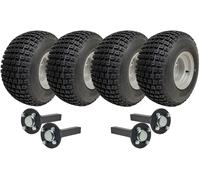 18x9.50-8 Doppio Asse Atv Quad Rimorchio Kit 4 Nodoso Ruote Hub / Stub N Intoppo