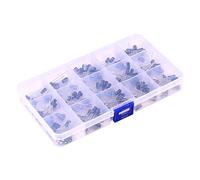 19 * 10 * 3 Kit o Grado Condensatore 2.2uf 200 Pz FAI DA TE 15 Modello di Capacità 0.1uF-220uF Condensatore Elettrolitico Kit di Assortimento con la Scatola