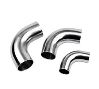 19/32/38/51/76/102mm In Acciaio Inox 304 OD Gomito 90 Gradi Saldatura Sanitaria Gomito Raccordi di Collegamento for tubi lucidatura for uso alimentare(51mm x 1.5mm)