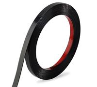 19.6 Ft Rivestimento flessibile per modanature autoadesivo,Rivestimento per modanature da attaccare e staccare,Modanatura decorativa della fodera per la camera da letto,cucina,porta,armadio(Nero)