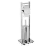 19.60.22 Piantana Portacarta & Scopino "Bridge" Misure Cm 22x18x76h (in fase di montaggio NON USARE AVVITATORE)