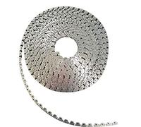 19,8 m flessibile metallo Tack Strip tre denti tappezzeria Premium Heavy Duty curva facile presa per mobili, sedie, divano, riparazione letto (19,8 m)