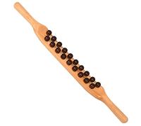 19 bastoncini da massaggio con perline in legno naturale for la parte posteriore del corpo meridiano terapia di rottamazione bacchetta rilassante massaggiatore anticellulite 1 pz