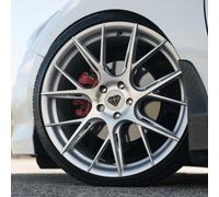19 " Blaque Diamond BD-F18 Argento Cerchioni Forgiato Ruote Per Infiniti M37 M56