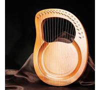 19 Corde Lyre Harp Principianti Arpa a Leva Mogano, con Un Panno per La Pulizia Chiave di Sintonia Scegliere, Arpa Lira per Il Campeggio Viaggiare(19-string - Light Brown)