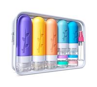 19 flaconi da viaggio in silicone ricaricabili e a prova di perdite. Articoli toeletta come shampoo, balsamo, lozione Per Viaggio