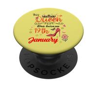 19 gennaio Compleanno Questa regina è nata il 19 gennaio PopSockets PopGrip Adesivo