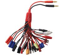 19 in 1 RC Lipo Batteria Multi Charger Adattatore Cavo Convertitore Traxxas/Tamiya/Mini Tamiya/Ignitor/EC3/EC5/XT60/JR TX/JST/HXT 4mm per RC Auto Drone