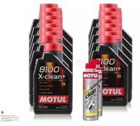 19 Litri MOTUL 8100 X-CLEAN+ 5W-30 Olio Motore 300ml Diesel System Clean