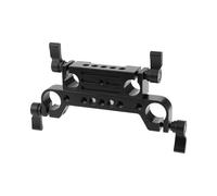 19 Mm A 15 Mm Conversione Alluminio Due Tubi Morsetto Per Sistemi Di Supporti Binari Montaggio Spalla Rigs Due Tubi Morsetto