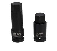 19 mm corto (53 mm) + lungo (78 mm) bussole a brugola con attacco da 1/2"
