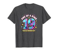 19 & One of a Kind Compleanno Celebrazione Maglietta, Uomo, Grigio Scuro, 5XL