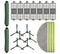 (19 Pezzi) 205 DustCompactor Vac Ricambi Compatibili con il Robot Aspirapolvere iRobot 205 DustCompactor Vac, 2 Spazzole a Rullo, 4 Panni per Mop, 6 Spazzole Laterali, 7 Filtri HEPA