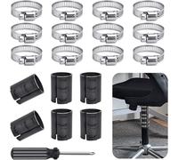 19 Pezzi Di Fissaggio Di Un Cilindro per Sedia Da Ufficio Che Affondano Alternat