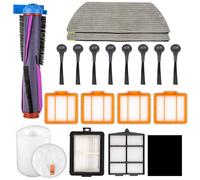 (19 Pezzi) Parti di Ricambio per Shark AV2820VEEUWH, AV2800ZEUWH RV2800YEEU, RV2800ZEEU, AV2800ZE, RV2820YE, RV2820ZE, AV2820S Robot Aspirapolvere, Spazzola a Rullo, Filtro HEPA, Filtro in Schiuma